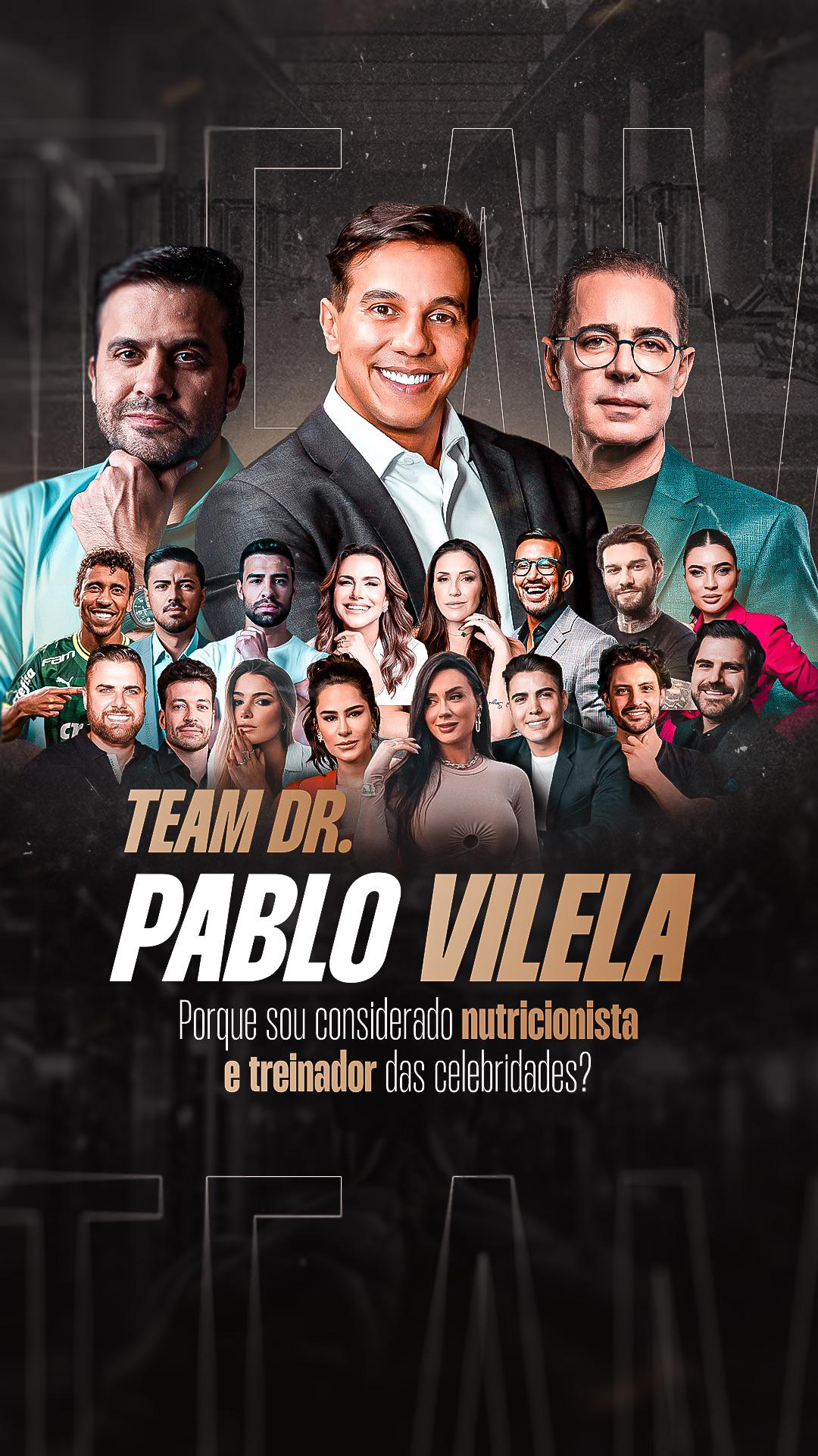 Team Dr. Pablo Vilela, saúde e performance dos maiores players do mercado